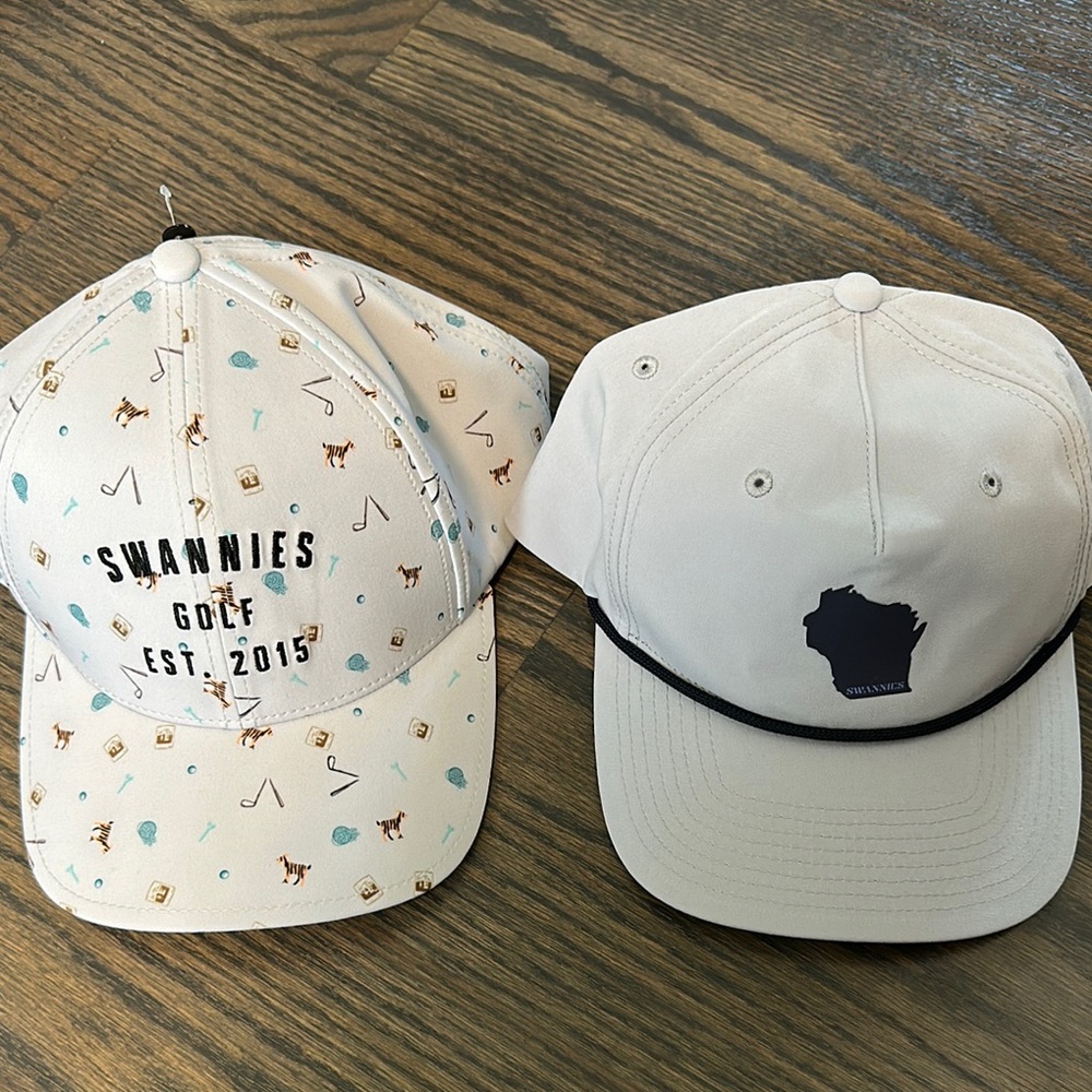 Swannies Golf Cap with Playful Print one size